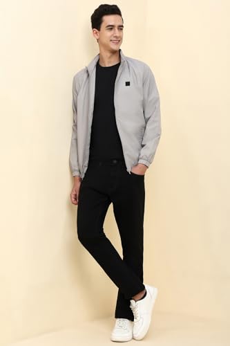 Image of Allen Solly Men's Regular Fit Solid Windcheater Jacket