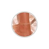 Btysun Gold Ankle Bracelets for Women，Anklets for Women Waterproof Birthstone Ankle Bracelet Jannuary Birthday Gifts Teen Gifts Trendy Stuffs Adjustable Gold Anklet Christmas Jewelry