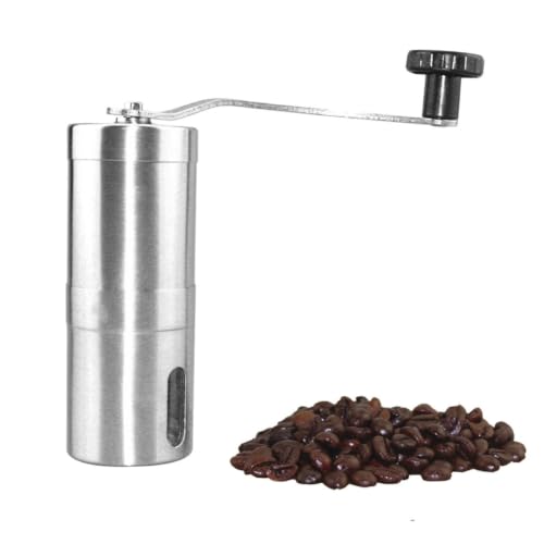 Molinillo de café manual portátil de acero inoxidable con manivela fácil de limpiar 2