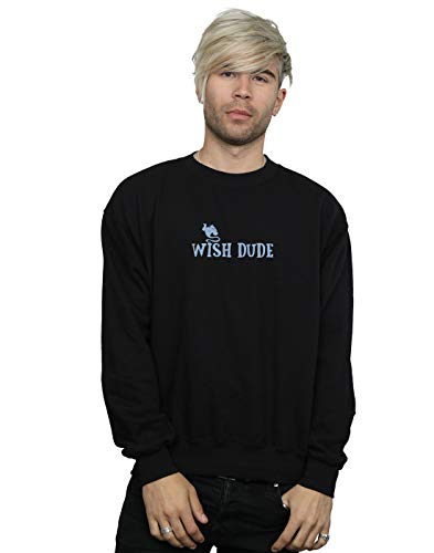 Image of Disney Men's Aladdin Wish Dude Sweatshirt Black XXXXX-Large