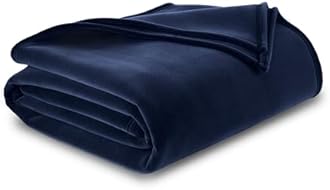 Full/Queen Snuggle-Ready Throw Blanket | Durable Machine Washable Pet Friendly | All-Season Comfort | Layering Bed Sofa Blanket | Cozy Navy