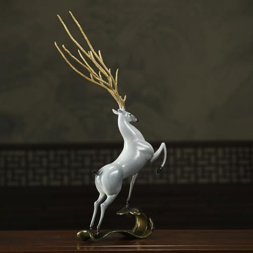 Centres de table en cuivre de cerf pour décorations de bureau design - 2