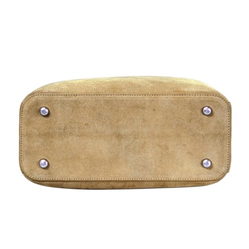 Image of Genuine Leather Suede Bags for Women, Vintage Handbag Purse Suede Hobo Bag Slouchy Bag Shoulder Crossbody Bag