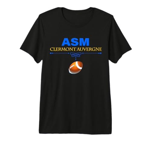 Rugby Français ASM Clermont Auvergne Supporter Homme Femme T-Shirt Haut de Gamme