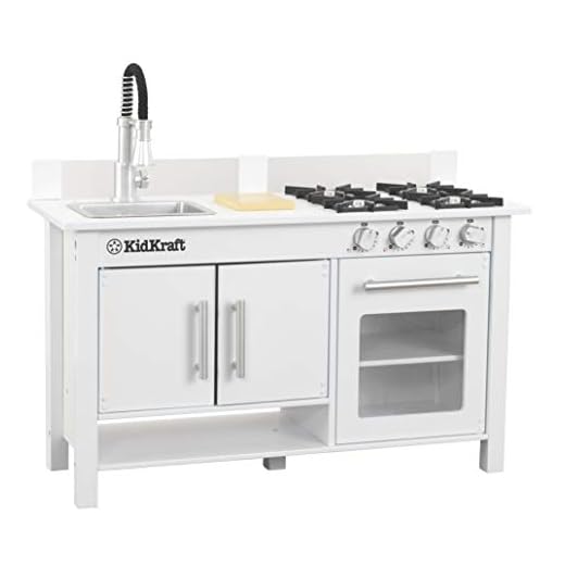 KidKraft Little Cook's Work Station Kitchen, White (53407)