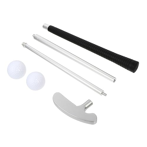 BESPORTBLE Golf Putter by 3-Section Folding Putter Portable and Easy Assembly Golf Practice Club Zinc Alloy for Traveling and Indoor Use