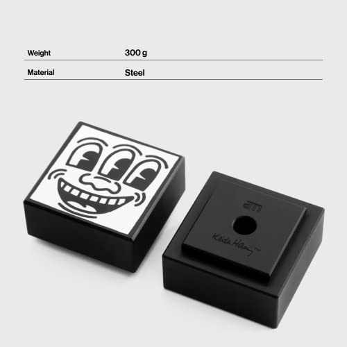 AM Clean Sound x Keith Haring Record Weight (300g) - Steel Record Stabiliser & Vibration Reducer - Black - Image 2