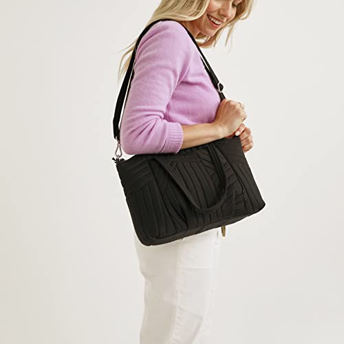Image of Vera Bradley Women's Cotton Pleated Multi-Strap Shoulder Satchel Purse
