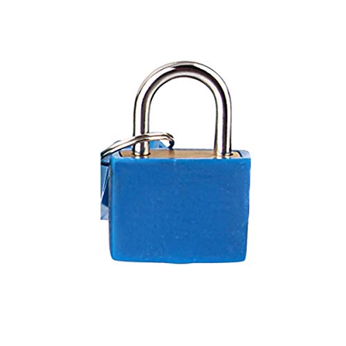 ZAOPP 1pcs 32 * 23MM del 8 Colores Mini Pequeño Candado Maleta del Recorrido del Bolso del Equipaje De Bloqueo Candados con 2 Llaves (Color : Dark Blue) Cover