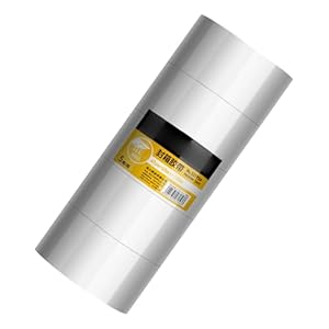 5er Pack breites, transparentes Versandklebeband, Industrieklebstoff, transparentes Verpackungsset für den Einsatz in Logistik und Lager, hochklarer Klebstoff