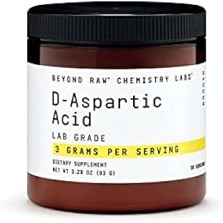 BEYOND RAW Chemistry Labs D-Aspartic Acid Powder | Muscle Development and Recovery | 30 Servings