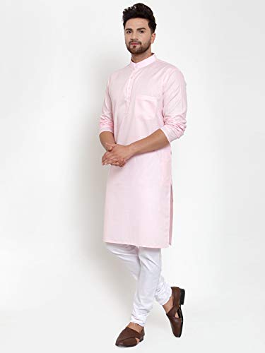 Image of B BEN Men Self Design Cotton Blend Kurta