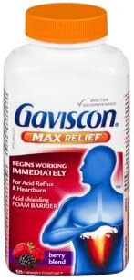 MAX Relief Acid Reflux & Heartburn, 50 chewable foamtabs