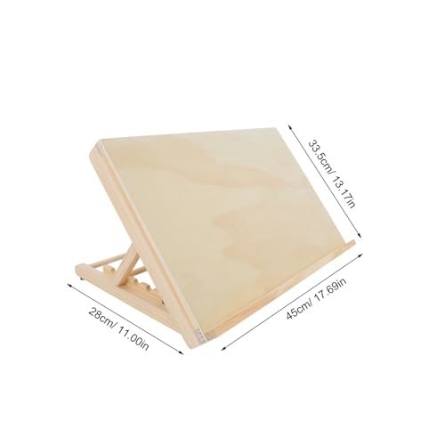 Chevalet de table bois anti-vibration support de peinture réglable dos droit