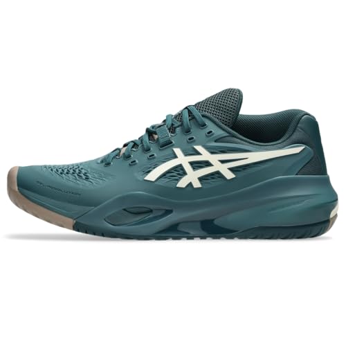 ASICS ASICS Men's Gel-Resolution X Tennis Shoes, 14, Saxon Green/Birch