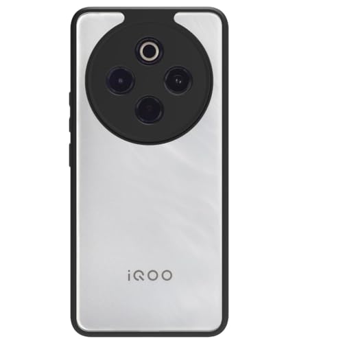 Image of KAPAVER Hybrid Back Cover Case Compatible with IQOO Z10 / VIVO T4 5G (PC+TPU) (Black)