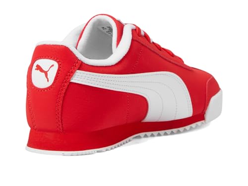 Image of Puma, Unisex-Child, Roma Reversed, for All Time Red-Puma White, Big Kid-7