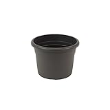 greemotion Pflanzkübel Fiona, UV-Beständiger Blumentopf aus Kunststoff, Pflanzgefäß mit Bodenlöchern, Volumen ca. 1 l, ca. Ø 15 x H 10,6 cm