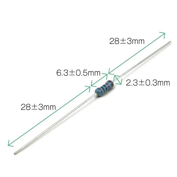 Amazon | KOA 金属皮膜抵抗 1/4W 180Ω ストレートリードタイプ (許容差
