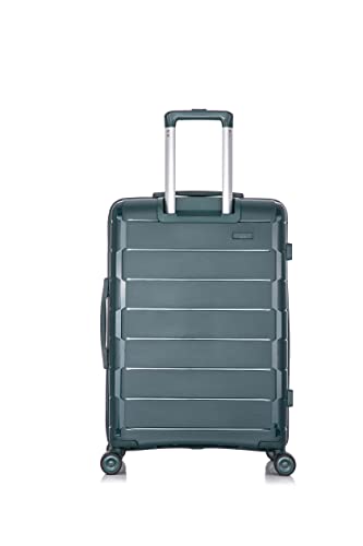 Rockland Vienna Hardside Luggage with Spinner Wheels, Green, 3-Piece Set (20/24/28)3