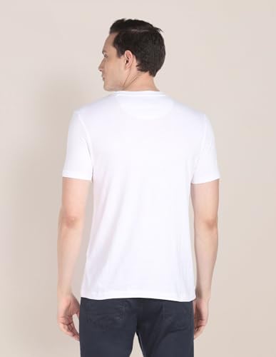 Image of U.S. Polo ASSN. Men's Cotton Regular Fit Crew Neck Brand Print T-Shirt