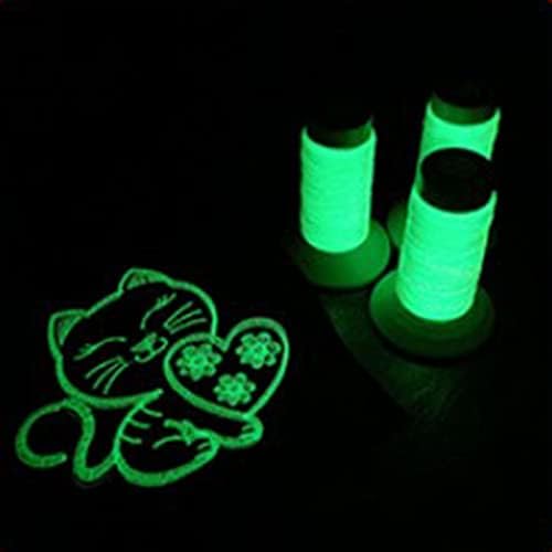 6 Colors Luminous Polyester Embroidery Machine Thread for Embroidery Sewing Raves