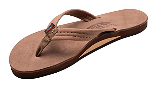 Rainbow Sandals Women's Luxury Leather - Single Layer Arch Support with a 3/4