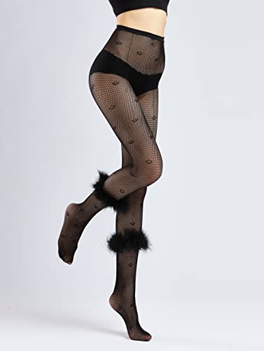 Image of Sahabowi Women Tights, Sheer High Waist Pantyhose, Vintage Control Top Stockings, Siwa7