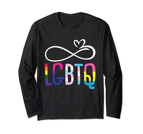 LGBT-Q Pride Flag Infinity Gay Bi Trans Intersexual Pan Manga Larga
