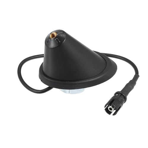 Partuto Antenna Base No.1J0035501F - Car Roof Radio Antenna Base Mount - for Volkswagen Beetle 1998-2010 Metal Balck - 1 Pc