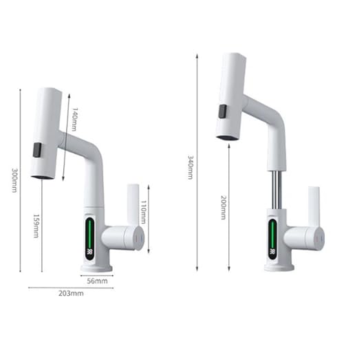 Robinet de lavabo de salle de bain blanc pour simplifier la routine - 2