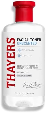 Thayer's Thayers Alcohol-Free Unscented Witch Hazel With Organic Aloe Vera Formula Toner 12 Fl Oz (355 Ml)