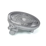Ein anpassbarer Zylinderkopf der Marke P2R aus Aluminium, Farbe: Grau. Teilenummer: 
