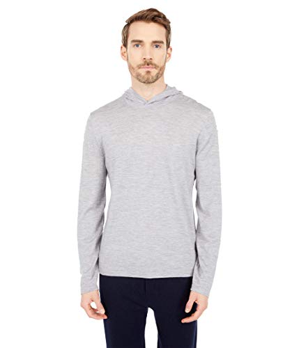 Vince, Men's, Wool Cashmere Pullover Hoodie, H Grey, X-Small