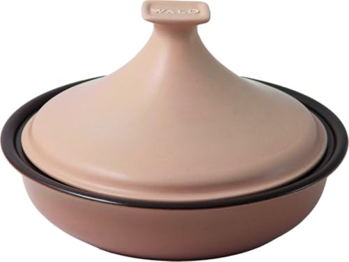 Wald Tajín de arcilla – Olla para fuego y horno – Ø 31,5 x 19,5 cm – 250 cl con tapa – Ideal para cocinar lenta y húmeda – Recetario incluido
