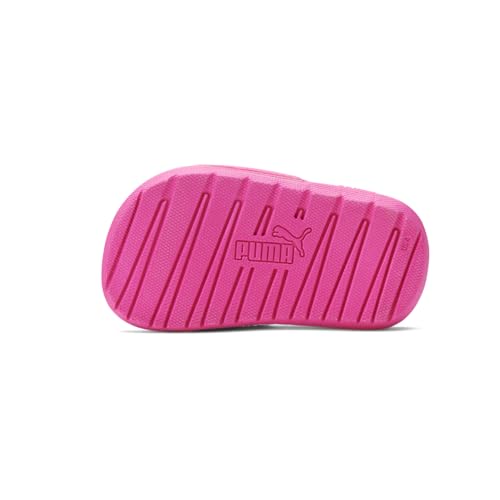 PUMA PUMA Kids Cool Cat Backstrap Slide Sandal, Fluo Pink Black, 10 US Unisex Toddler