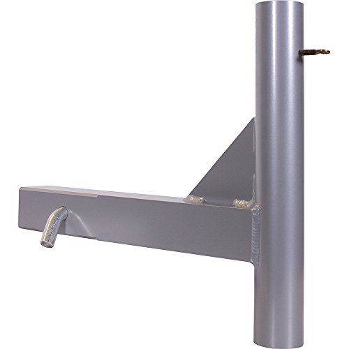 Flagpole-To-Go Hitch Mount For Portable Flagpole, Silver, 1.5" Diameter #TOP1
