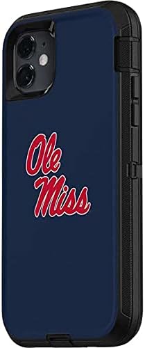 Skinit Decal Skin Compatible with OtterBox Defender iPhone 11 Case - Officially Licensed College Rebels Ole Miss Design