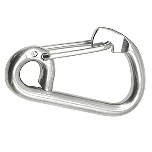 XIZONLIN Stainless Steel Carabiners Clip M6-M12 Spring Snap Hook Keychains Backpack Buckle for Camping Hiking Traveling Outdoor Activities Durable