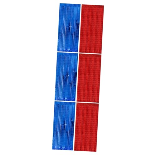 Generic 6 Conjuntos amo cortina de chuva fundo de ouropel de coração cortinas de franja cortinas de