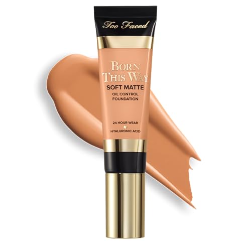 Too Faced Born This Way Soft Matte Foundation | Hydrating, Blurring, Waterproof, All-Day Oil Control Foundation that Helps Smooth Skin’s Appearance, 1 Fl Oz, Light Beige