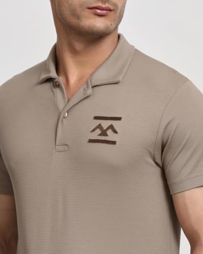 Image of MUFTI White Solid Polo T-Shirt