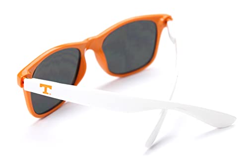 NCAA Tennessee Volunteers TENN-3 Orange Front Temple, Silver Lens Sunglasses, One Size, Orange2