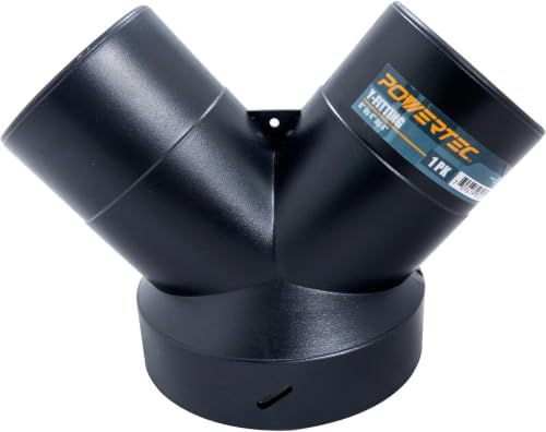 POWERTEC Dust Collector Y-Fitting Hose Reducer 6&rdquo; to 4