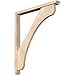 Ekena Millwork BKT0402X32X38LEC06SDF Legacy Slat Smooth Bracket w/Offset Brace, Douglas Fir