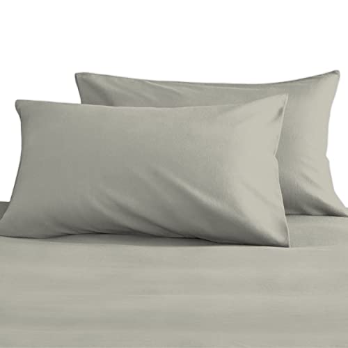 Pizuna Luxurious Cotton Housewife Pillowcases 2 Pack Silver 48x74cm
