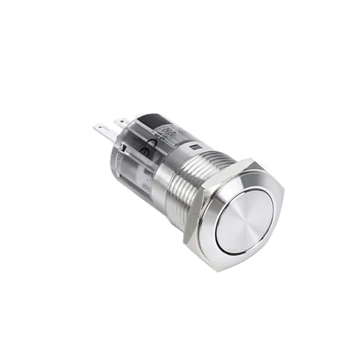 Interruptor momentáneo de 16mm para proyectos de domótica y paneles de control en talleres