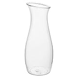 Carlisle 7090207 Cascata Carafe Juice Jar Beverage Decanter Only, Plastic, 1 L, Clear (Pack of 12)