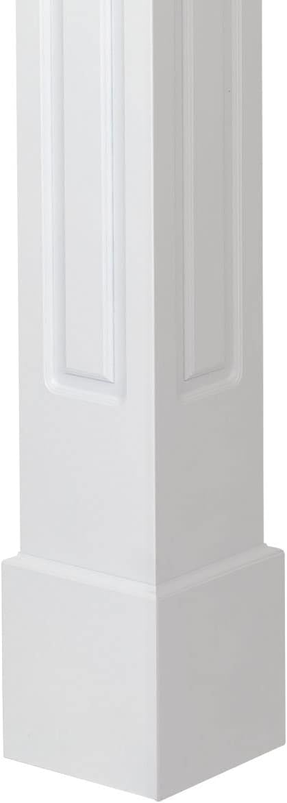 Ekena Millwork 8"W x 4'H Craftsman Classic Square Non-Tapered Raised Panel Column w/ Standard Capital & Base