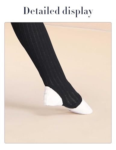 Image of Girls Leg Warmer Knitted Workout Socks for Ballet, Athletic Legsleeve for Dance Warm up